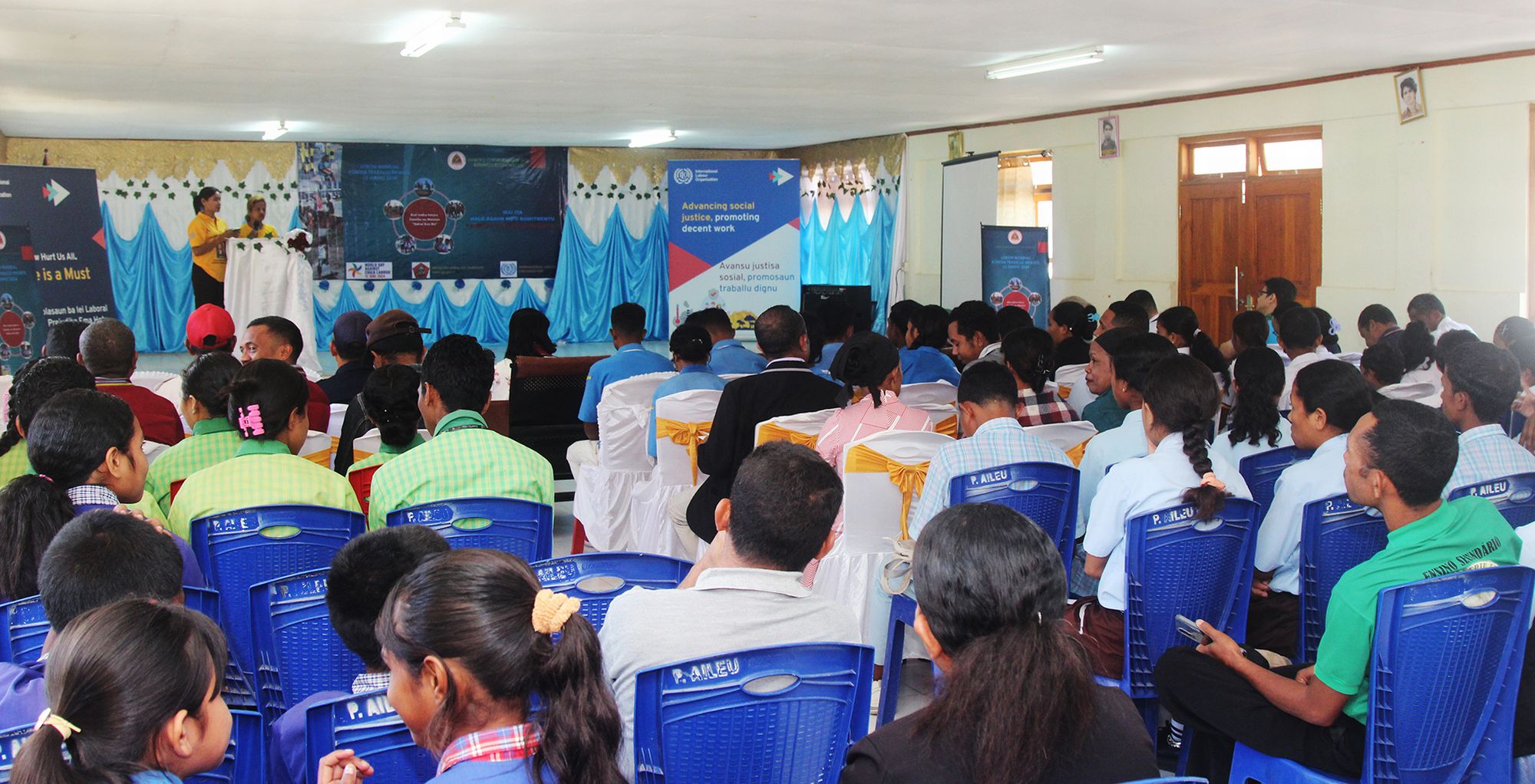 Students of Timor-Leste&rsquo;s Aileu Municipality urge the government to take actions against child labour